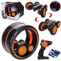 Трюкова машинка 15 см на р/к F8A з ТРЕК-КОЛЕСОМ на акумуляторі / музика і світло / на радіокеруванні