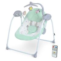 Дитяча електрокачель-шезлонг Гойдалка PD-A032-13 Закачуючий центр з 12 мелодіями / бежевий