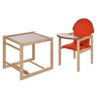 Стільчик-трансформер для годування Vivast M V-002-21 червоно-помаранчевий горошок