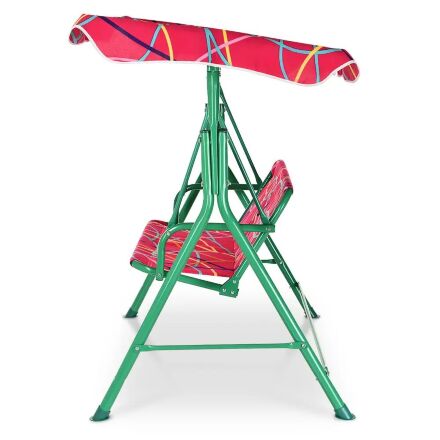 Гойдалки садові металеві M 4019-3 червоні **