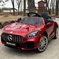 Дитячий електромобіль машина Mercedes M 4182EBLRS-3 м'яке сидіння / колір червоний