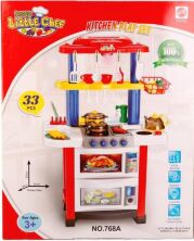 Дитячий ігровий набір інтерактивна кухня велика Bozhi Toys 768A світло звук вода посуд продукти