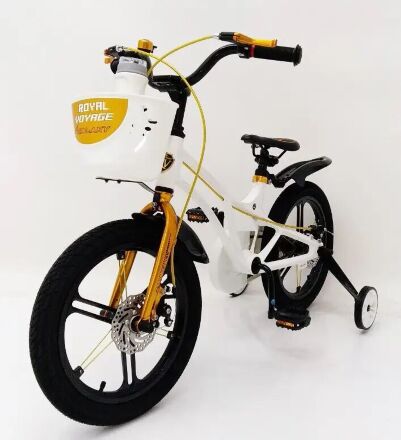 Велосипед дитячий двоколісний 16-GALAXY White колеса 16 дюймів дискові гальма рама магній білий