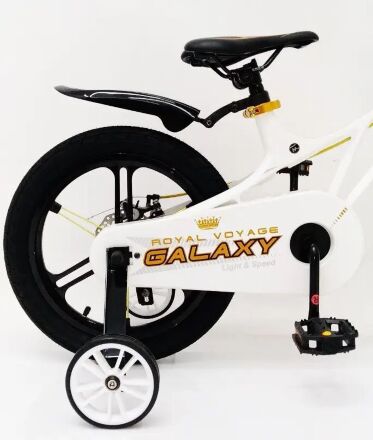 Велосипед дитячий двоколісний 16-GALAXY White колеса 16 дюймів дискові гальма рама магній білий