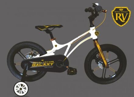 Велосипед дитячий двоколісний 16-GALAXY White колеса 16 дюймів дискові гальма рама магній білий