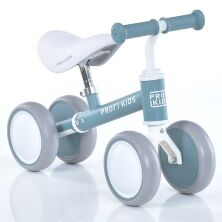 Дитячий біговел-велобіг 4 колеса EVA 6 дюймів PROFI KIDS MBB 1017-1 сталева рама, блакитний