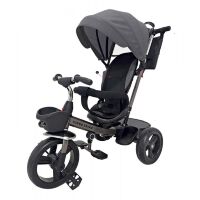 Триколісний велосипед-коляска TURBOTRIKE MT 1001-2 поворотне сидіння, сумка, підсклянник, графітовий