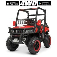 Дитячий одномісний електромобіль Джип Баггі Bambi 4WD M 4556EBLR-3 на EVA колесах / червоний**