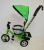 Велосипед-коляска дитячий триколісний Sigma LEX-903A-1 для хлопчика дівчинки з м'якими бортиками / салатовий