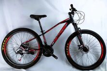 Спортивний алюмінієвий велосипед Corso "BLADE" BD-26188 колеса 26 дюймів Shimano 21 швидкість чорно-червоний