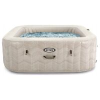 Круглий надувний басейн-джакузі INTEX 28472 розмір 196-196-71см спа-басейн з гідромасажем