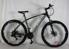 Спортивний гірський алюмінієвий велосипед MTB Corso L-29316 Atlantis колеса 29д / 21 швидкість / чорно-зелений