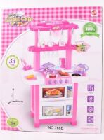 Дитячий ігровий набір інтерактивна кухня велика Bozhi Toys 768B світло звук вода посуд продукти