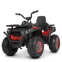 Дитячий одномісний електромобіль квадроцикл Bambi M 4081EBLR-3-2(SP) чорно-червоний з пультом керування