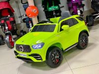 Дитячий одномісний електромобіль Машина Джип 4WD M 4781EBLR-5 Mercedes м'яке сидіння, MP3, USB, зелений
