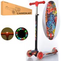 Самокат дитячий складаний iTrike JR 3-003-1-B MAXI 8 кольорів принт