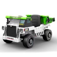 Дитячий електромобіль Вантажівка Самоскид JS3198EBLR-1 шкіряне сидіння, 4 мотори, MP3, USB, білий