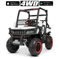 Дитячий одномісний електромобіль Джип Баггі Bambi 4WD M 4556EBLR-1 на EVA колесах / білий**