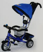 Велосипед-коляска дитячий триколісний Sigma LEX-903A-1 для хлопчика з м'якими бортиками / синій Велосипед-коляска дитячий триколісний Sigma LEX-903A-1 для хлопчика з м'якими бортиками / синій
