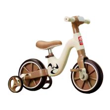 Дитячий велосипед-трансформер 2в1 Best Trike BT-16530 з додатковими колесами українське озвучення бежевий