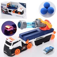 Автотрек траса гоночний трек Трейлер з трубою запуску YDX41-6 з м'якими кулями / з машинками**