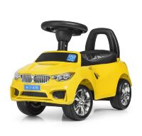 Дитяча каталка-толокар Bambi M 3147B (MP3) — 6 BMW Жовтий**