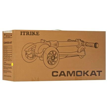 Самокат складаний дитячий iTrike JR 3-072-Y MAXI жовтий