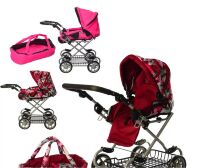 Прогулянкова коляска для ляльки MELOGO 9346W з люлькою-переноскою / 2 види