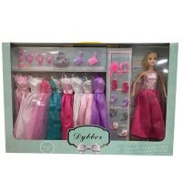 Лялька типу Барбі LR1208 із вбранням та аксесуарами (сукні, сумочки, взуття)