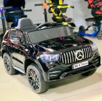 Дитячий одномісний електромобіль Машина Джип 4WD M 4781EBLRS-2 Mercedes м'яке сидіння, автофарбування, чорний