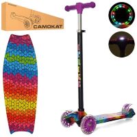 Самокат дитячий складаний iTrike JR 3-003-1-B MAXI 8 кольорів принт