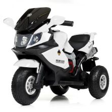 Дитячий електромобіль мотоцикл трицикл Bambi Racer M 4189AL-1 на надувних колесах / білий **