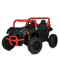 Дитячий двомісний електромобіль M 5911EBLR-3-2(24V) джип Баггі шкіряне сидіння чорно-червоний