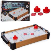 Настільна гра хокей аерохокей 2493 дерев'яний / працює від батарейок**