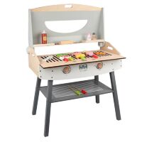 Дитячий ігровий набір Меблі Гриль (Барбекю) дерев'яна MD 1740 з кухонним набором**