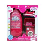 Дитячий ігровий набір побутової техніки 761-762 Прасувальна дошка і Праска / вішалки кошик