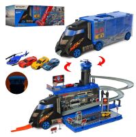 Ігровий набір гараж Ѕ8610В Автовоз Поліцейський трейлер контейнер-гараж транспорт