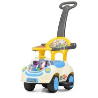 Дитяча каталка-толокар Bambi Q 07-3-4 Білий/синій/Жовтий