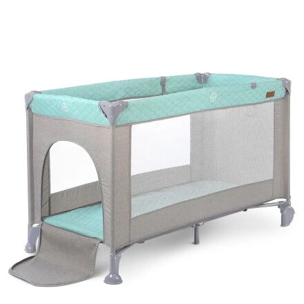 Манеж дитячий EL CAMINO ME 1096 ACTIVE Mint Gray Льон сіро-мятний