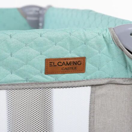 Манеж дитячий EL CAMINO ME 1096 ACTIVE Mint Gray Льон сіро-мятний