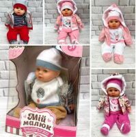 Музичний м'яконабивний ПУПС пупсик 44см LIMO TOY M 4414 I UA на українській мові (вірші, пісні) / 5 видів