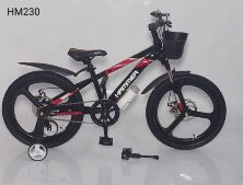 Дитячий велосипед 20 дюймів HAMMER HM-230 з кошиком і тримачем для пляшки/з дисковим гальмом/чорним