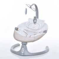 Дитячий заколисуючий центр EL CAMINO ME 1116 CUTE Beige з мелодіями (5 швидкостей, таймер, пульт, Bluetooth,USB))