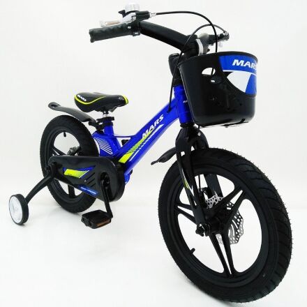 Дитячий двоколісний велосипед MARS-2 Evolution колеса 16 дюймів магнезиевая рама синій