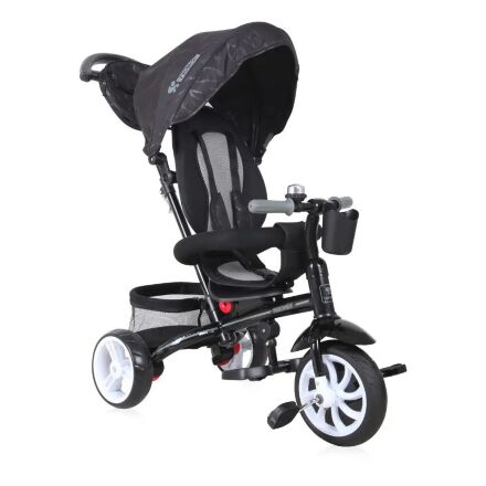 Велосипед-коляска дитячий триколісний беговел Lorelli (Bertoni) Rocket Black чорний