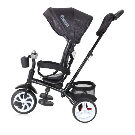Велосипед-коляска дитячий триколісний беговел Lorelli (Bertoni) Rocket Black чорний