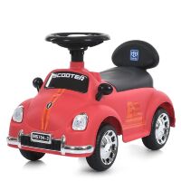 Дитяча машинка каталка толокар M 5794-3 музика та світло, червона