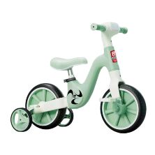 Дитячий велосипед-трансформер 2в1 Best Trike BT-14192 з додатковими колесами українське озвучення зелений