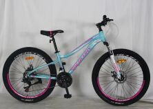 Спортивний гірський алюмінієвий велосипед MTB Corso MR-20057 MERCURY колеса 26д / 21 швидкість / жіночий блакитний
