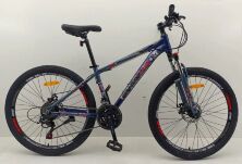 Спортивний гірський алюмінієвий велосипед CORSO «HEADWAY» HW-26514 колеса 26д/Shimano 21 швидкість/синій